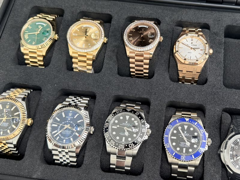 Rolex and Patek Philippe watch collection
